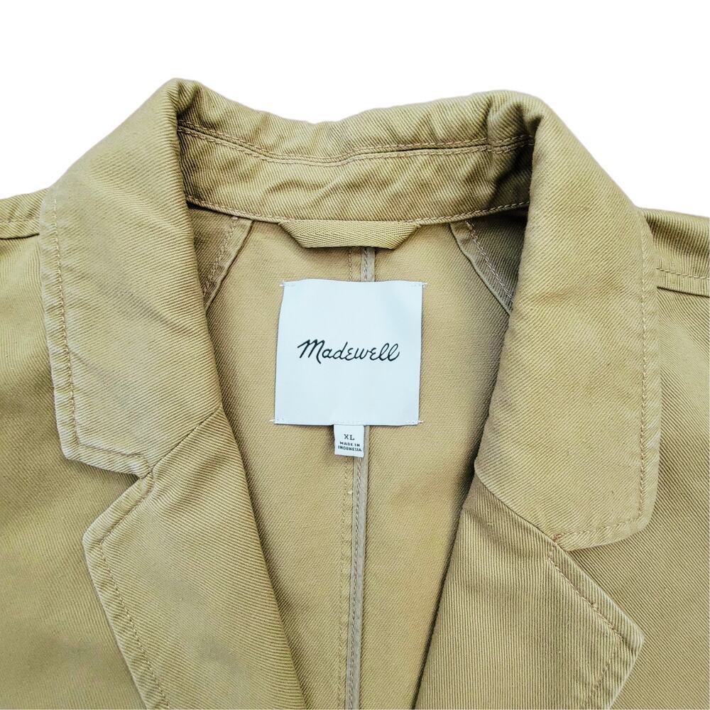 MADEWELL Crossover Blazer (Re)generative Chino Dark Khaki Womens XL Minimalist - Picture 4 of 14